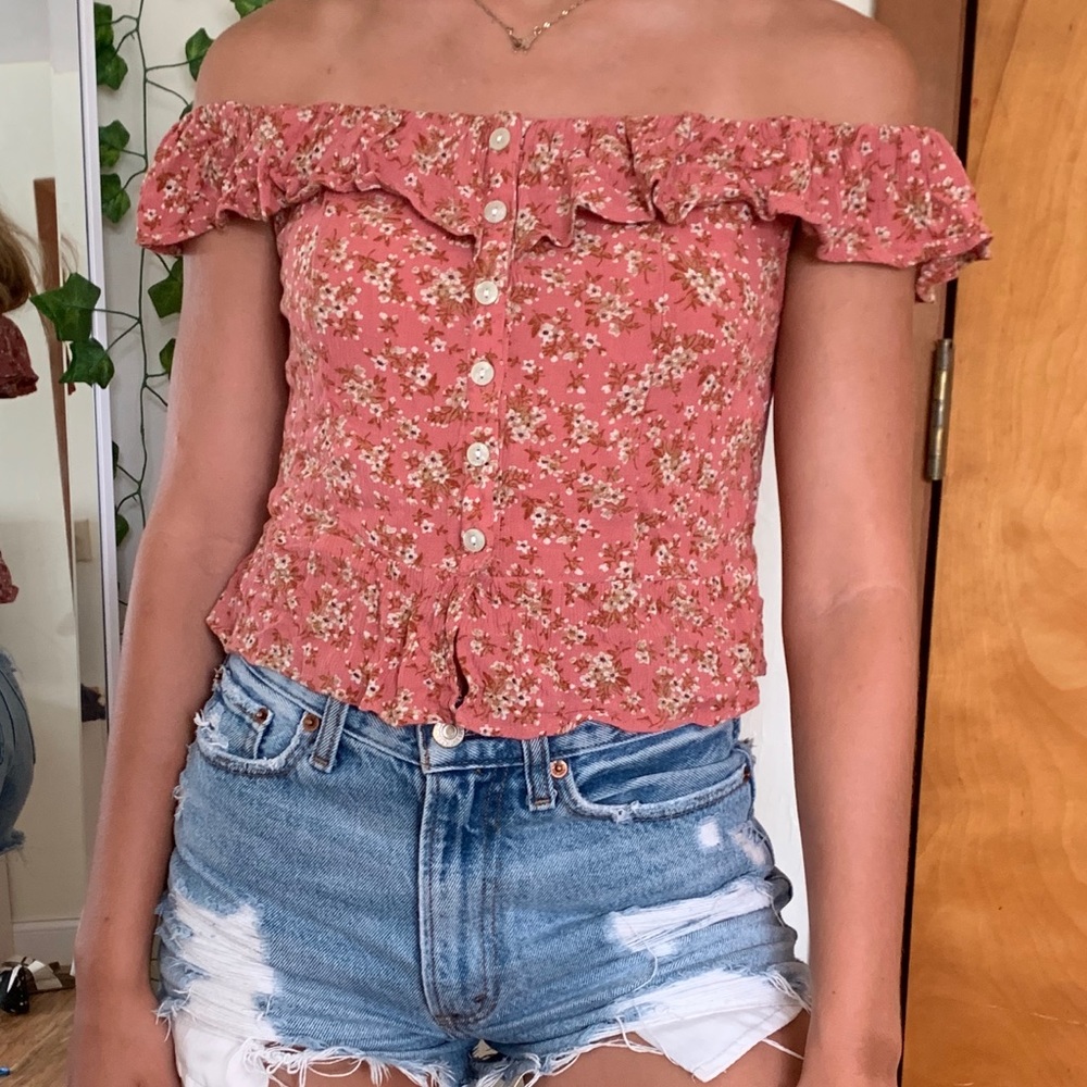 American Eagle button blouse